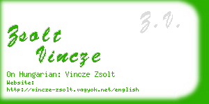 zsolt vincze business card
